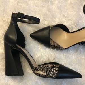Leather Nine West Heels